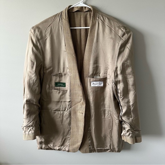 RALPH LAUREN Mens Blazer Sport Coat Casual Jacket Size 48L Wool Silk Suit - Picture 6 of 16